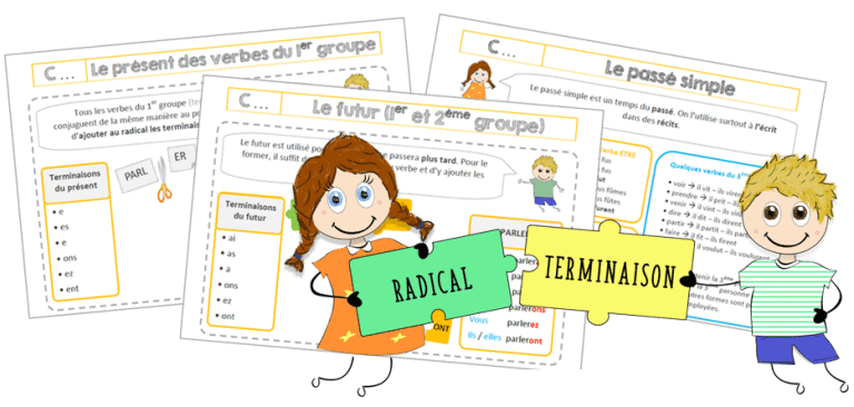 Leçons de Conjugaison - du Ce2 au Cm2 - Classe et Grimaces
