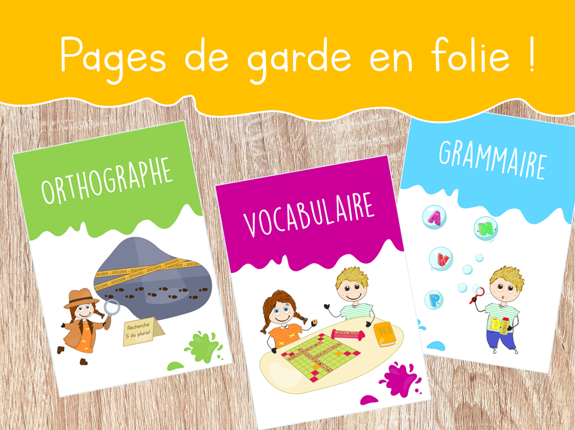 Page De Garde Leçon Français Des pages de garde à gogo ! - Classe et Grimaces