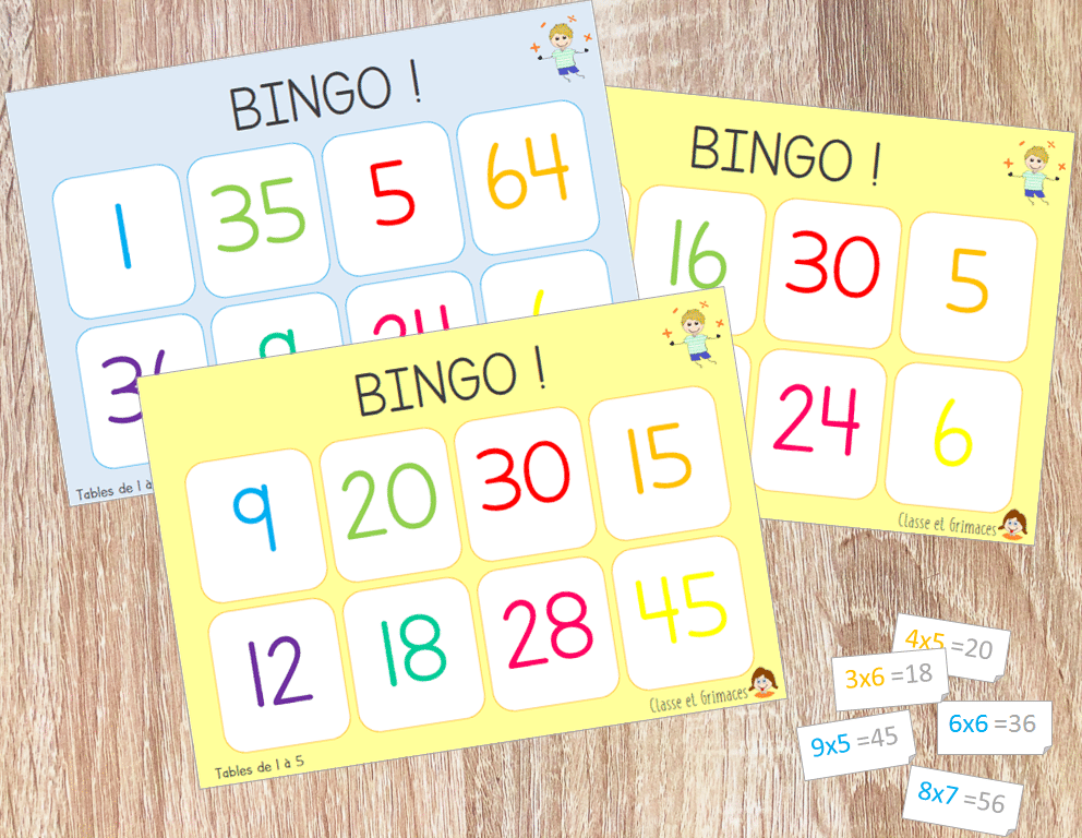 Lire la suite à propos de l’article Bingo des multiplications !
