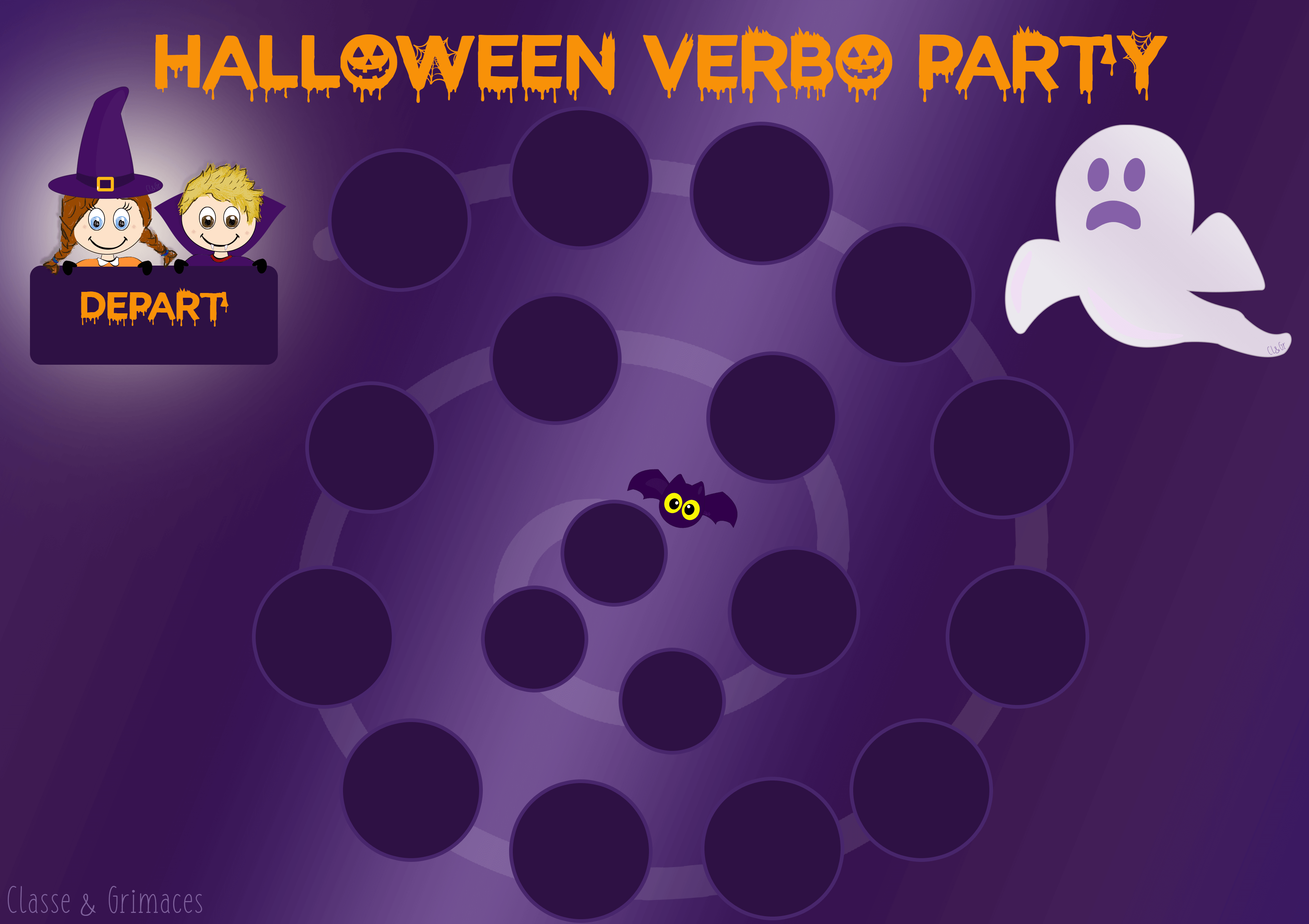 Lire la suite à propos de l’article Halloween Verbo Party : Quand le présent devient effrayant !