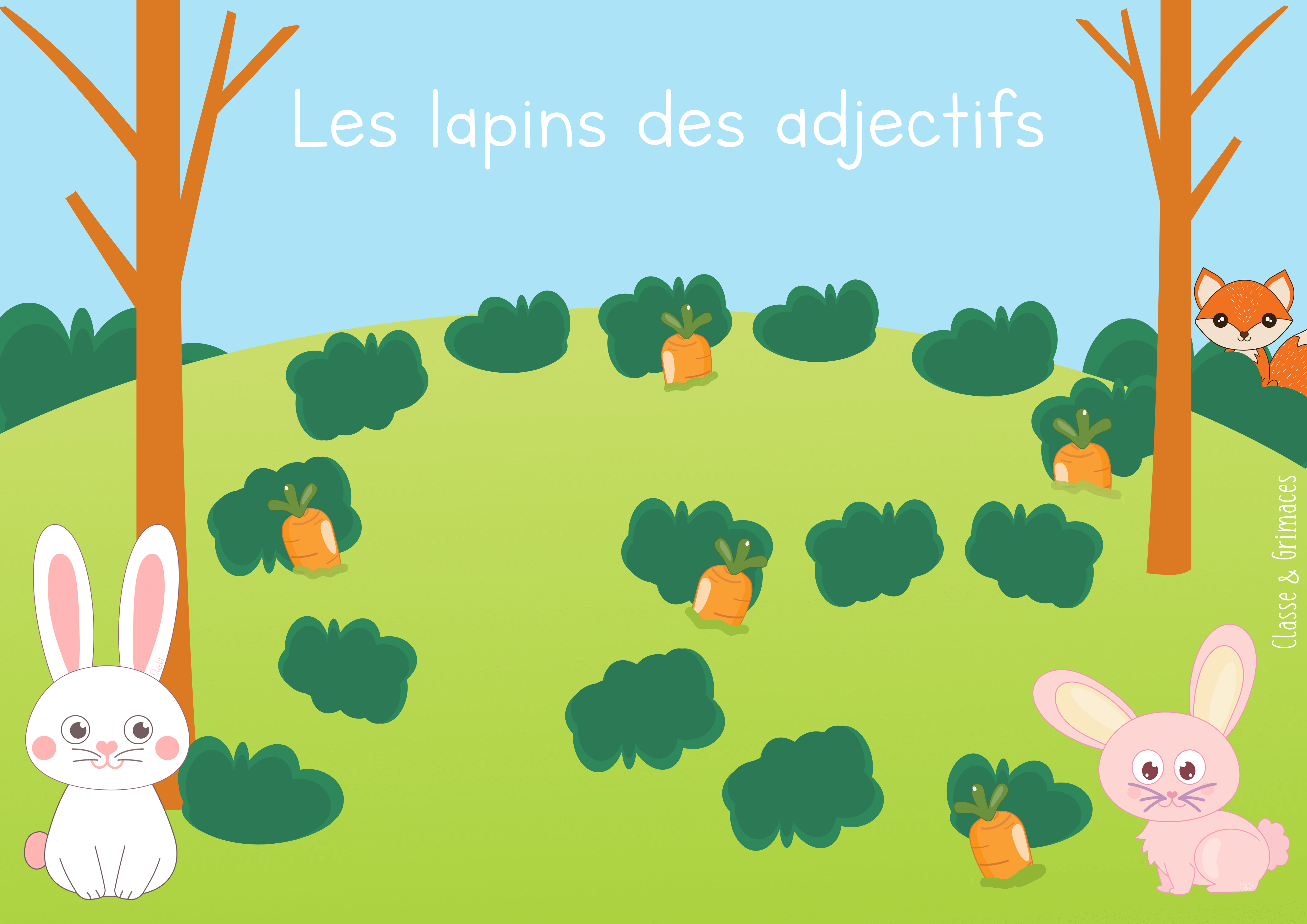 You are currently viewing Atelier pluriel – Les lapins des adjectifs