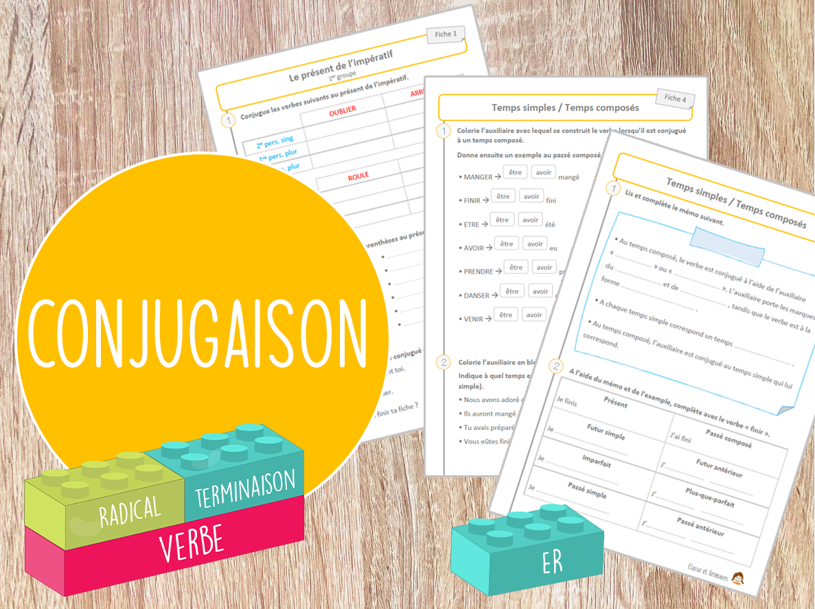 You are currently viewing Fiches d’exercices de Conjugaison – Cycle 3 !