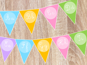  Frise alphabétique des majuscules - affiche majuscules Motiv 