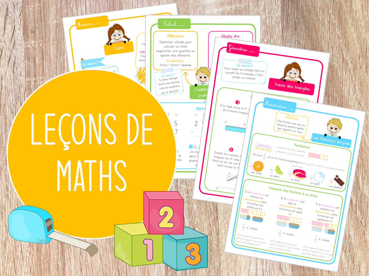 You are currently viewing Leçons de maths CM1 – CM2