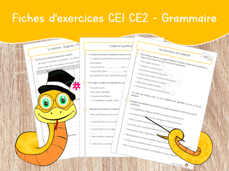 Fiches D exercices De Grammaire CE1 CE2 fiches-d-exercices-de-grammaire-ce1-ce2